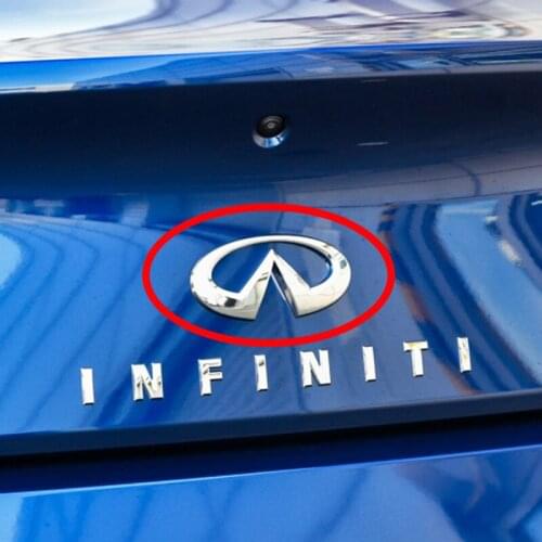 1pcs ABS Infinit Front and Rear Car logo sticker Rear Bumper tail door trunk sticker car rear Emblem sticker Accessories
