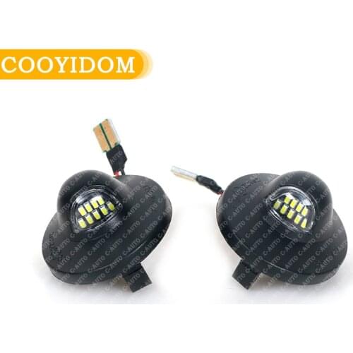 2PCS LED Car License Plate Light For Ford F-150 Raptor 1990-2014 Auto Licence Plate Light Tail Reverse Backup Rear Light