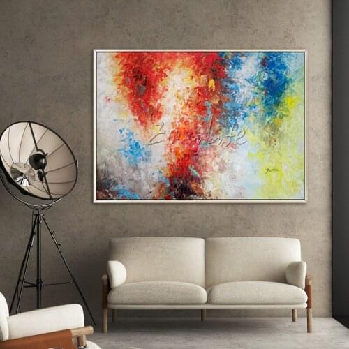 Canvas painting abstract landscape Acrylic painting wall art pictures for living room home decor quadros caudros decoracion002
