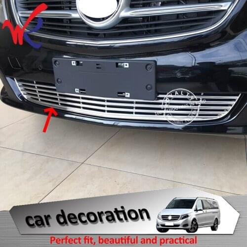 Loyalty for Mercedes-Benz Viano V-Class W447 2014 2015 2016 Front Bottom Bumper Grille Cover Trim Auto Styling