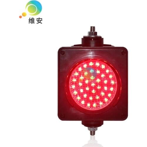 Customized pattern 100mm single LED light mini red traffic signal light for sale