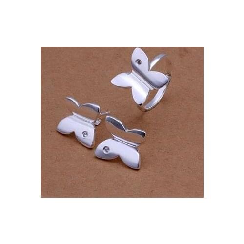 S350 jewelry silver plated jewelry set, fashion jewelry set Earring Ring /aqdajhka gghaoxoa