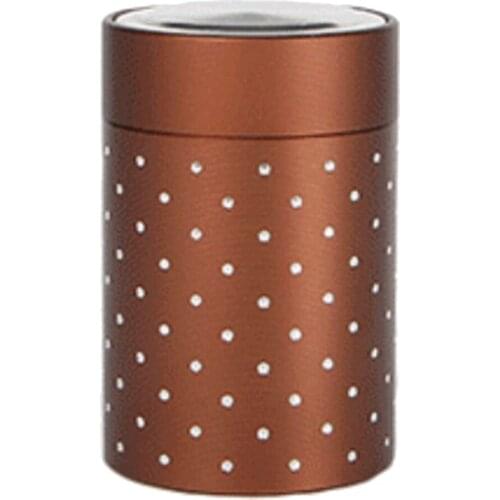 Tea Caddies Round Metal Tea Box With Lid Tea Jar Coffee Powder Cans 7 x 4.5cm