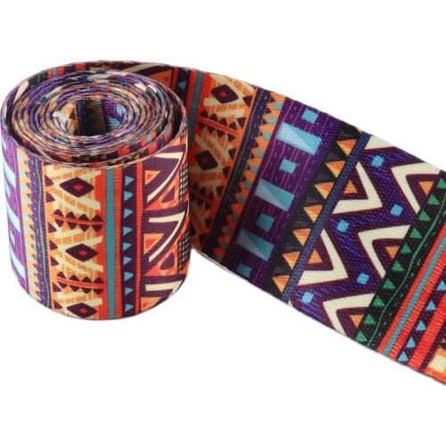 Colorful Stripe Webbing Strap 3yards 50mm Nylon Ribbon Belt Strap Handbag Strap webbing ribbon luggage Leash strap