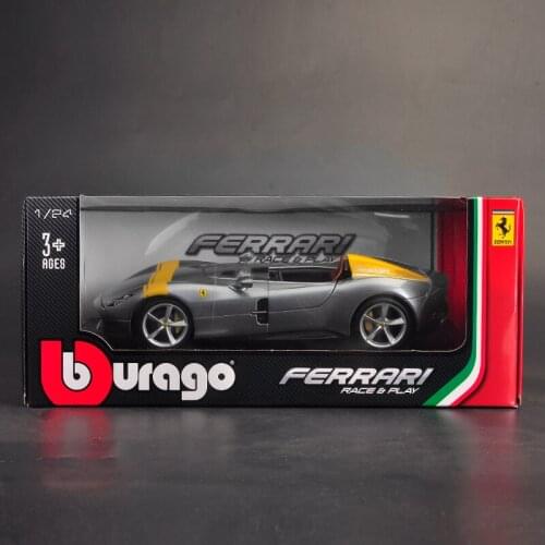 Bburago1:24 Ferrari MONZA SP1 Alloy Simulation Car Model Adult Decoration Souvenir Ornaments Display Vehicle Toy Gift