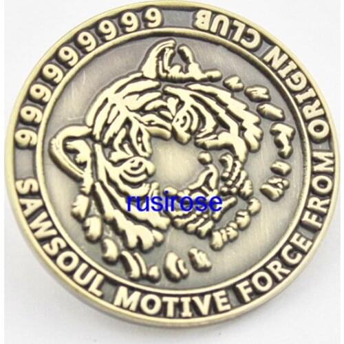 Personalized flat tiger head brooch custom, do 3D stereoscopic brooch manufacturers