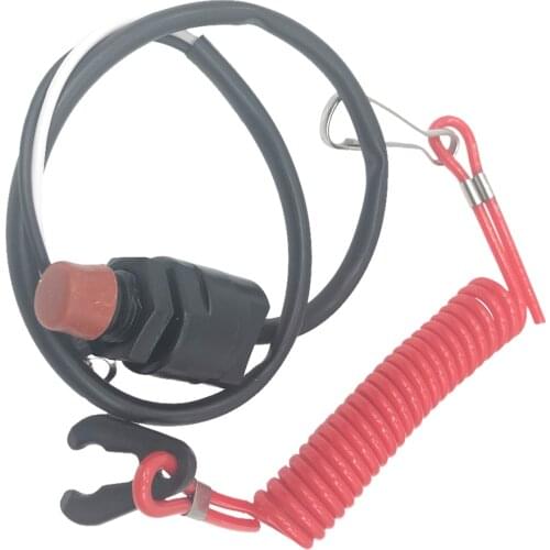 Outboard Engine Kill Stop Switch + Safety Tether Lanyard for Yamaha Honda