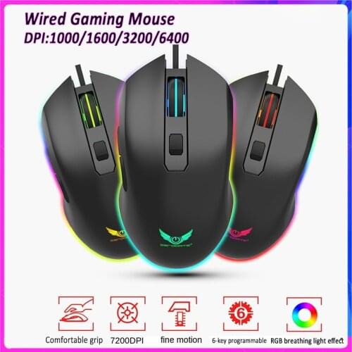 Wired Gaming Mouse RGB Marquee Effect Gaming Backlight Mouse E-sports Chicken Exclusive Mouse Raded Wired Performance