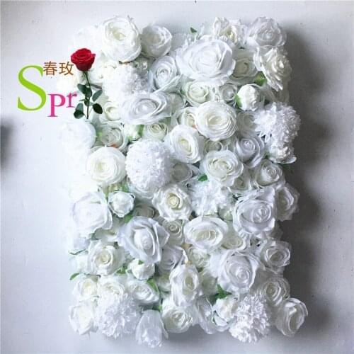 SPR Customized artificial rose flowers wall for wedding decor backdrop decoration flower back drop for wedding