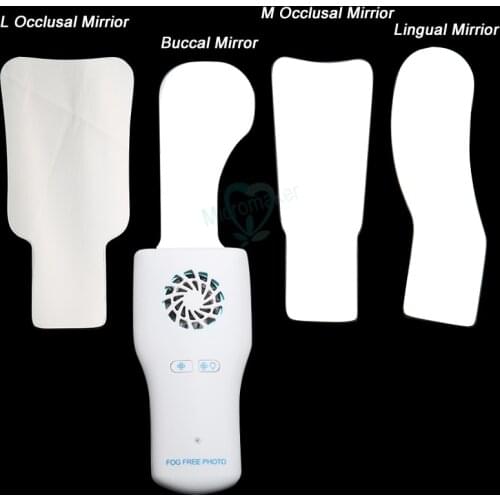 1pcs Dental oral orthodontic imaging LED fog free photo mirror high hardness stainless steel cavity obervation reflector