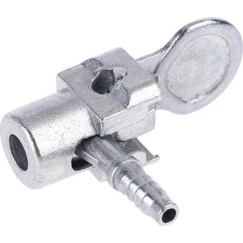 1/4" Lock On All Metal Air Chuck,Mini Air Compressor Portable Tire Inflator Tire Chuck, Hose End with Barb Connector