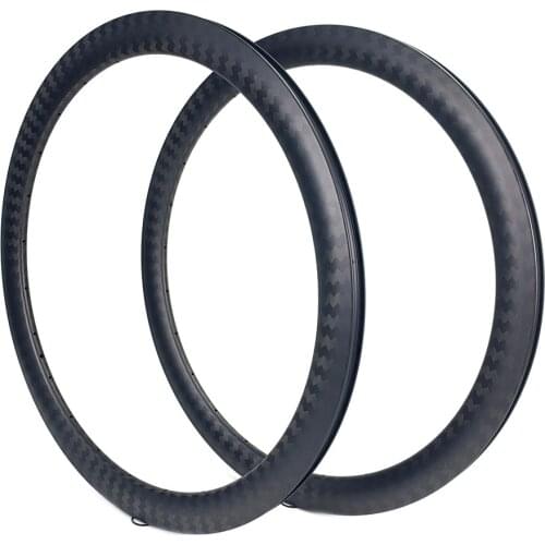 700c Road Disc Carbon Rim 47mm Tubeless UD Matte Finish Rims 27mm Width For Cyclocross Road Disc Brake Bicycle Wheel