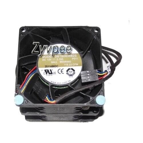 80x80x76MM DBTB0838B2S 12V 2.1A 4Wires 8CM Cooling Fan