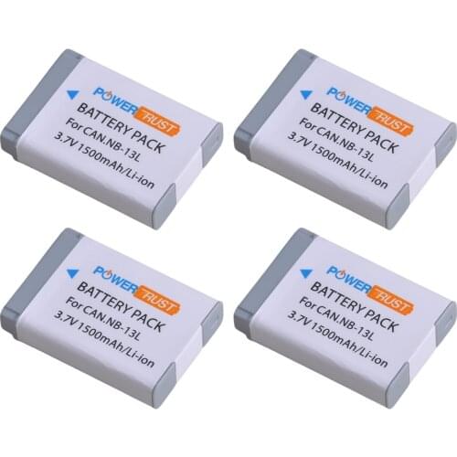 PowerTrust NB-13L NB 13L NB13L nb-13l battery akku for Canon G7X G9X G5X G7X Mark II G9X Mark II SX620 HS SX720 HS camera
