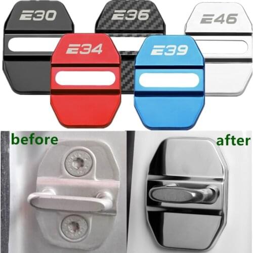 Car Styling Auto Door Lock Protective Cover Buckle Case For BMW E36 E46 E39 E28 E30 E34 E53 E60 E61 M Accessories