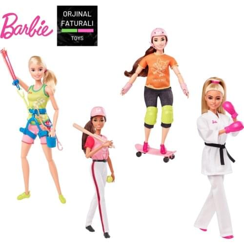 Barbie Careers Sport Olympia Surfer Baby Doll Sport Barbie Toy For Girls Gift ברבי המקורית Barbie Toys Olympic Limited Edition