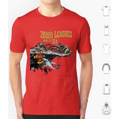 20 , 000 Leagues Under Sea Jules Verne T Shirt Cotton Men Diy Print Vintage Jules Verne Gentleman Nemo Pulp Steampunk Adventure