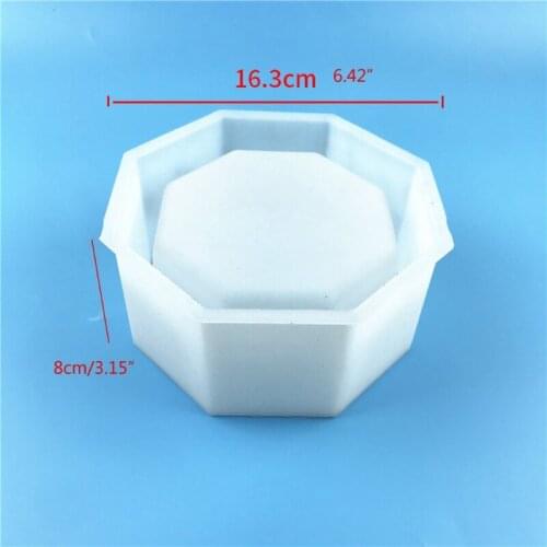 Geometric Large Flowerpot Mold Silicone Resin Molds for Making Succulent Plants Pot Flower Pot Candle Holder
