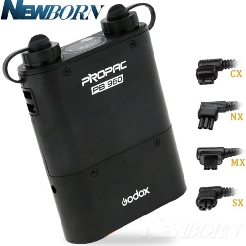 Godox PB960 black Flash Speedlite Power Battery Pack 4500mAh for Nikon canon Yongnuo Godox Sony Metz Flash Speedlite