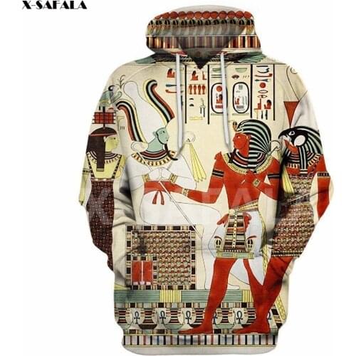 Anubis Egypt Ancient God Eyes Symbol Tattoo 3D All Printed Hoodie Man 1 Women Harajuku Outwear Zipper Pullover Sweatshirt Casual