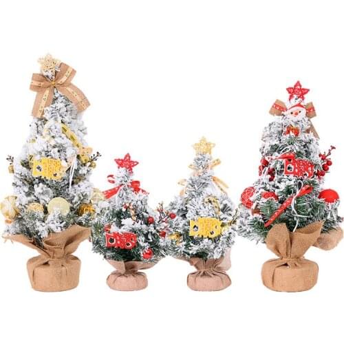 30cm Mini Christmas Artificial Fake Tree Nordic Small Home Desktop Plants Decoration Festival Party Supplies Xmas Home Decor