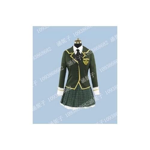 Free shipping Boku wa Tomodachi ga Sukunai Haganai Mikazuki Yozora kashiwazaki sena Uniform Cosplay Costume