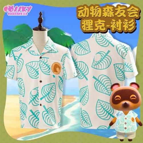 Animal Crossing: New Horizons Rick Cos Summer Beach casual loose Shirt daily clothing Unisex free shipping