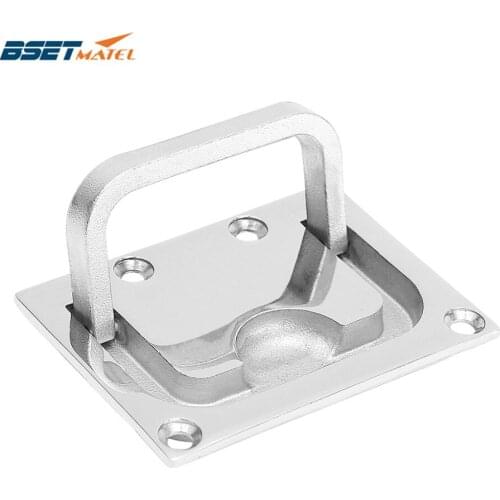 BEST MATEL Stainless Steel 316 Flush Lift Ring Hatch Pull Handle Locker Cabinet boat marine hardware