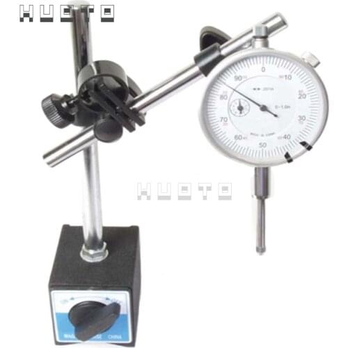 Magnetic stand with fine-adjustment & dial indicator 0-10mm with magnetic base