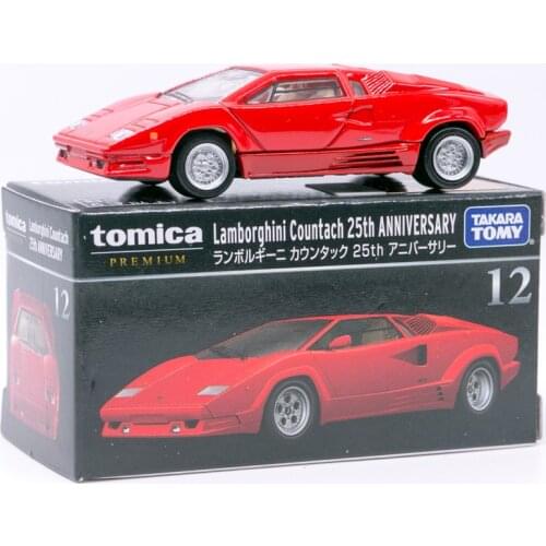 Takara Tomy Tomica Premium No. 12 Lamborghini Countach 25th anniversa Red Scale 1:61 Diecast Car Model Toy