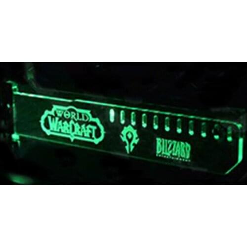 Newest Green G8 Extended Version For WOW (Tribe) LED Luminous Computer Main Box Graphics Cards Support Frame Display Card HIS