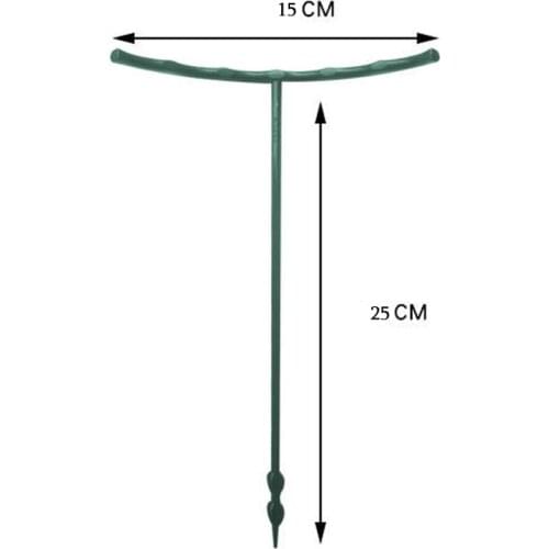 25x15cm Plastic Garden Plant Support Cage Flower Stand Holder Climbing Trellis Garden Plants Tools Rack 20Pcs