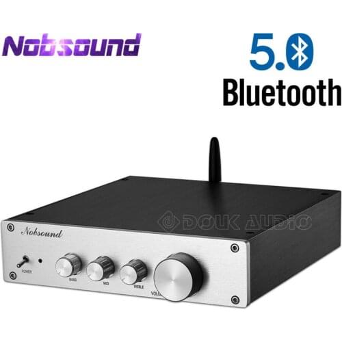 Nobsound HiFi Bluetooth 5.0 Class A Pre-amplifier Stereo Audio Amplifier Bass Mid Treble Control