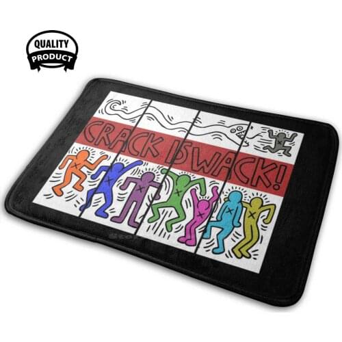 3D Household Goods Mat Rug Carpet Cushion Pop Art Vintage 80S Cool Haring Cute Funny Cartoon Psychedelic Retro Aring 80S