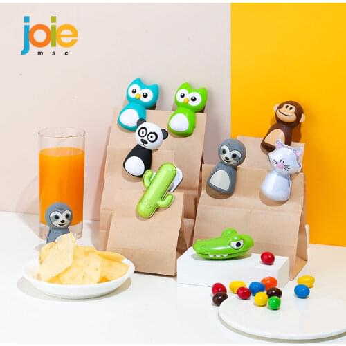 JOIE Sealed Clips Cute Animal Style Portable Practical Food Sealing Clamp Clip BPA Free Fresh Food Storage Kitchen Accessories