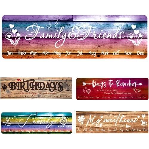 1 Set Sign Plaque Eco-friendly Waterproof Wood Hanging Room Sign Plate Kit for Home Birthday decoration