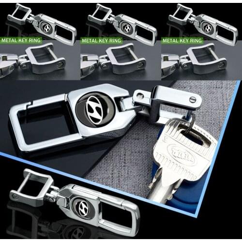1pcs Car Logo Keyring Auto Keychain Key Trinket Keys Hook for Hyundais H-1 I40 I30 I20 I10 IX35 IX25 Tucson Getz Terracan Accent