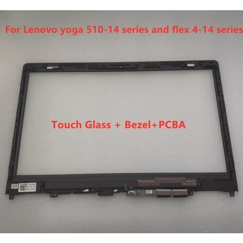 14'' Touch Glass Digitizer + Bezel For Lenovo Flex 4-1435 1470 1480 YOGA 510-14AST 14IKB 14ISK