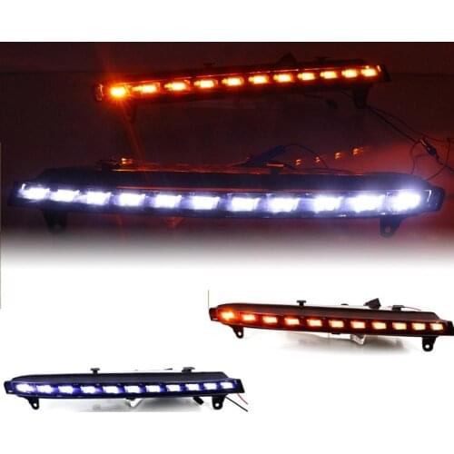2pcs LED DRL Car Daytime Running Light IP67 Waterproof ABS 90-120LM/W Auto Turn Signal Light for Audi Q7 2006 2007 2008 2009