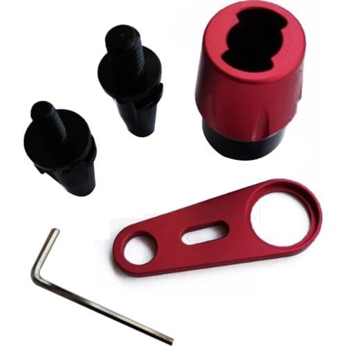 Aluminum 1/4 & 3/8 Quick Release Connector Mount Adapter for DSLR Camera Recorder Microphone Pole Boom Sound Shock Rig