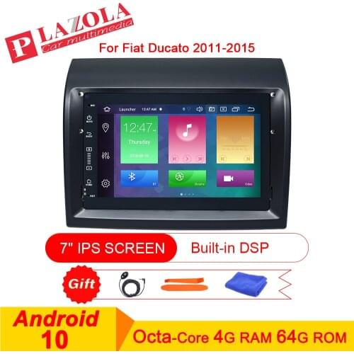 IPS DSP Android 10 Car Stereo GPS Radio player for Fiat Ducato2011 2012 2013 2014 2015 WIFI BT RDS No DVD Player 8Core 4GB