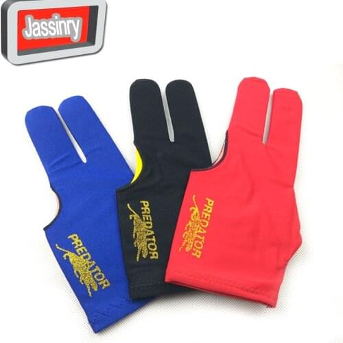 Free shipping 30pcs/lot Billiards Pool snooker cue Gloves High elastic fabric three-finger Gloves Billiards accessories