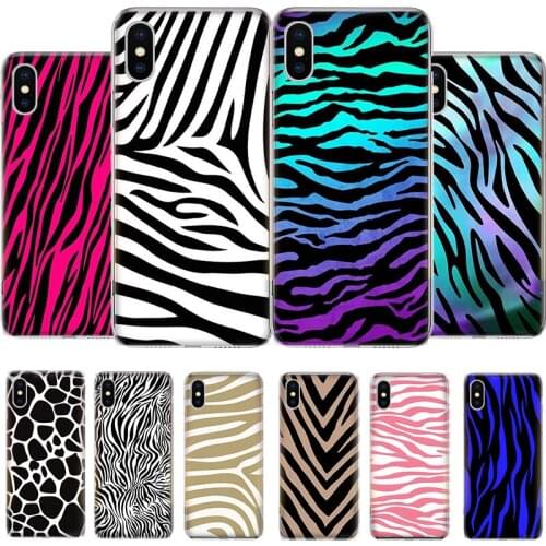 Zebra Print Clip Art Phone Case For iPhone 11 12 6 6s 7 8 Plus X XS XR Pro Max MINI 5 5s SE Cover Coque soft Silicone TPU