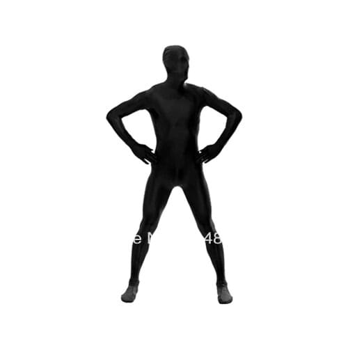 Black Fullbody Spandex Zentai Suit Fulll Body Catsuit