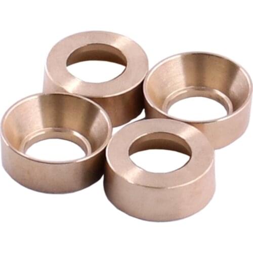 Beadlock Wheels Rims Heavy Duty Set Brass Metal for Axial SCX24 90081 C10 G2AE