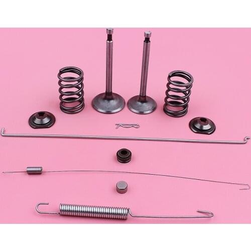 Intake Exhaust Valve Governor Link Rod Return Spring Set For Honda GX390 13HP GX 390 Stem Seal Cap Lawn Mower Engine Spare Part