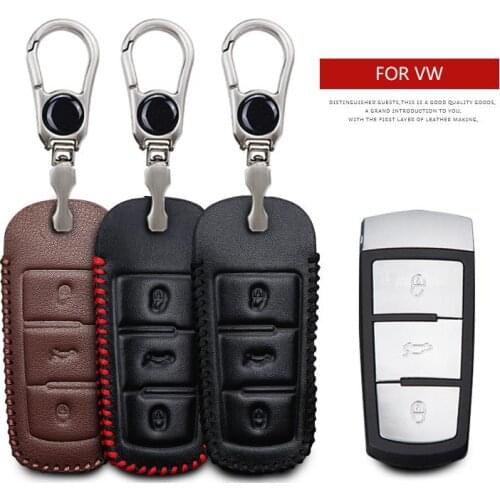KUKAKEY Car Logo Keychain Key Case For Volkswagen VW B8L B8 Passat CC Magotan A91 2016 2017 2018 Anti-wear Key Cover Shell Bag