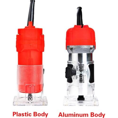 1Set Multifunction Electric Hand Trimmer 550/680W 220V Wood Router Woodworking Edge Cutter 6.35 Collect Diameter Free Shipping