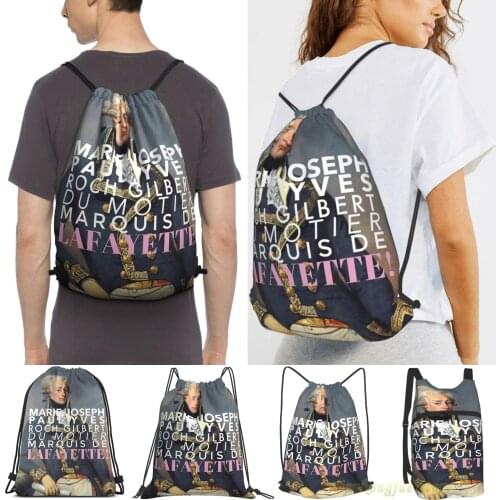 Lafayette Men Purpose Drawstring Backpack Bags Women Outdoor Travel Backpacks Gym Training Swimming Fitness Bag