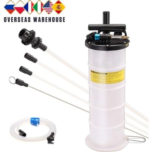 Pneumatic/Manual 6.5L Oil Extractor Pump Oil Changer Fluid Evacuator Vacuum Extraction Pump Engine Oil Brake Water
